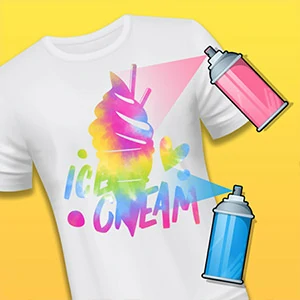 Shirt Dye Diy - free online game screenshot at Xicnmdu